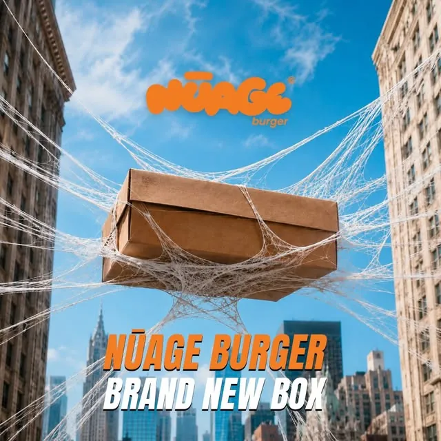 Affiche Nūage Burger Brand New Box